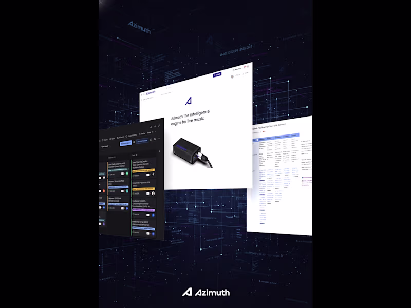 Cover image for Azimuth - the intelligence engine for live music