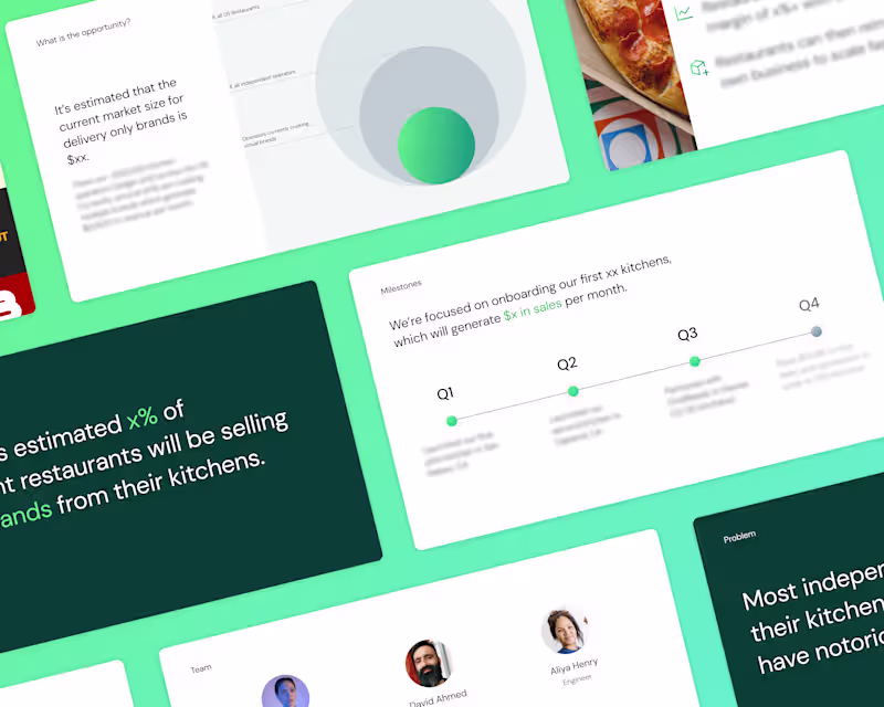 Cover image for Landing Page & Pitch Deck for Cloud Kitchens Startup