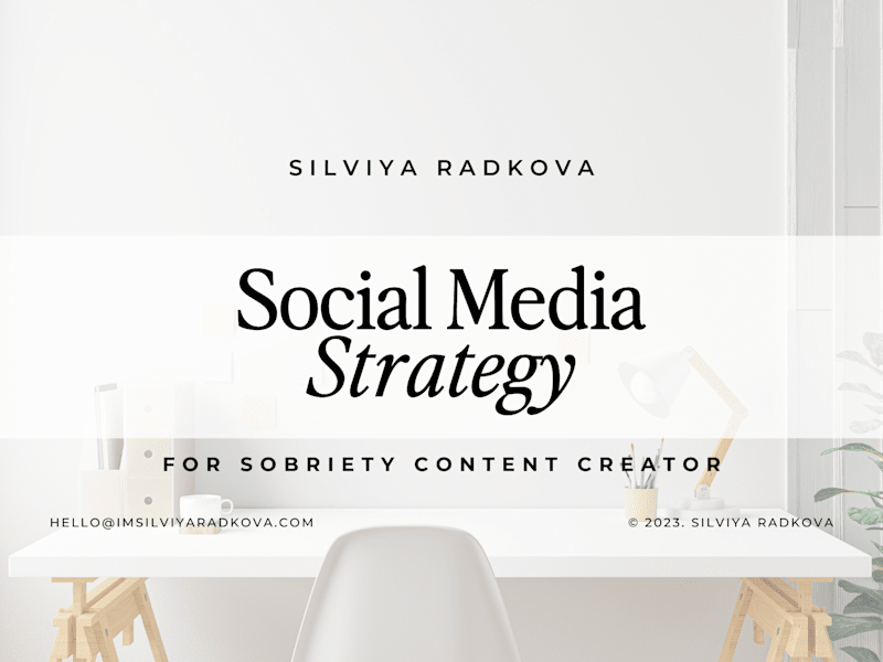 Cover image for Social media strategy and coaching for a sobriety coach