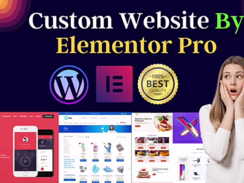 Cover image for WordPress Website Using Elementor Builder