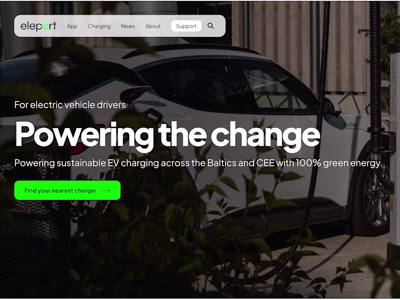 Cover image for Web design & Dev for leading EV charging provider