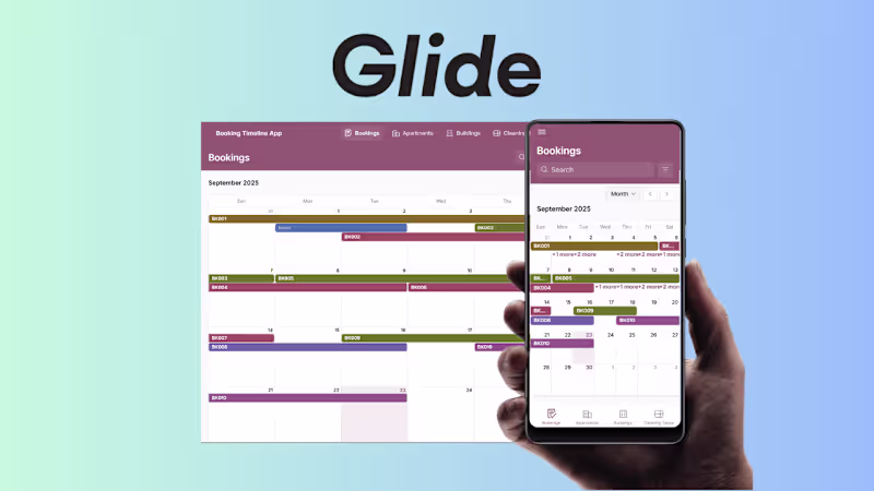 Cover image for Glide Booking Timeline