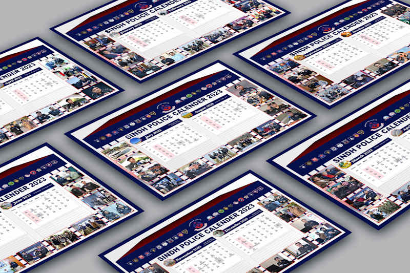 Cover image for Desk calendar design for a Police department