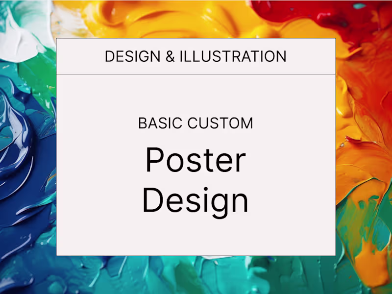 Cover image for Basic Custom Poster Design