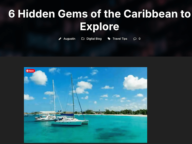 Cover image for Exploring Hidden Caribbean Gems for Sailing