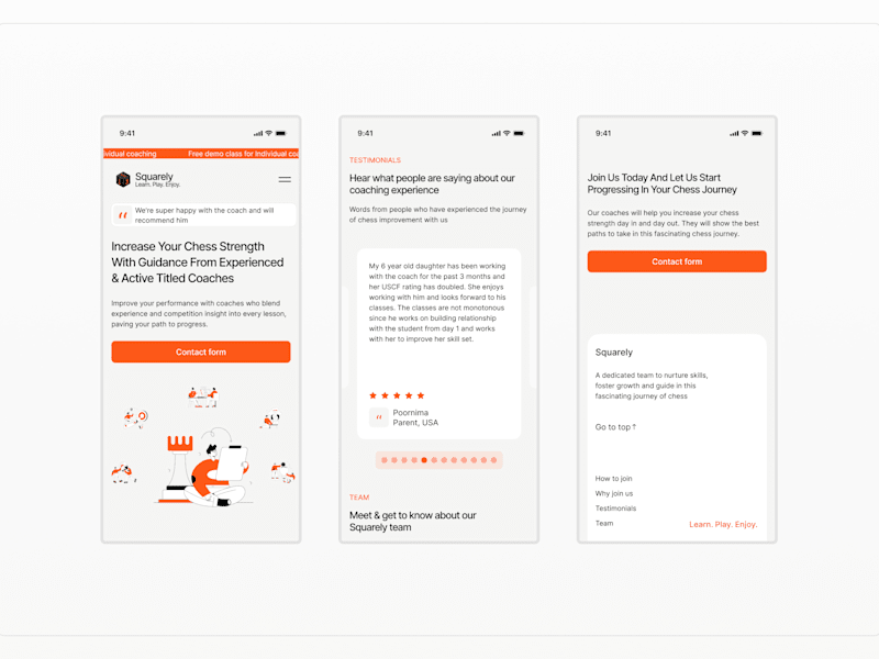 Cover image for Squarely | Web design & Framer development
