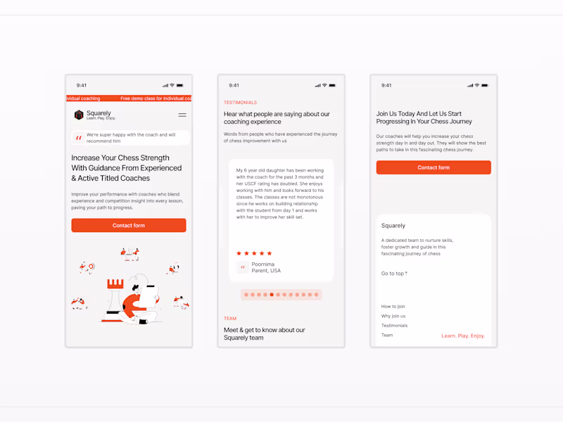 Cover image for Squarely | Web design & Framer development