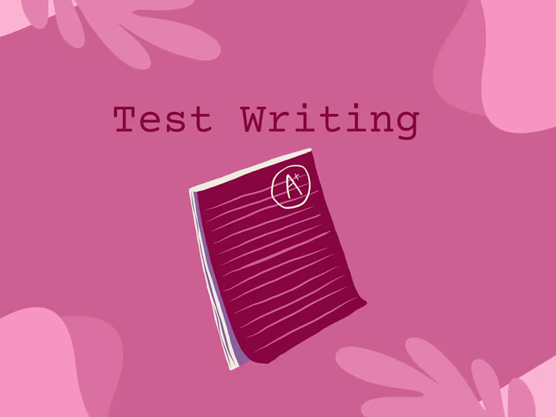 Cover image for Test Writing