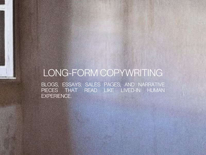 Cover image for Long-Form Copywriting