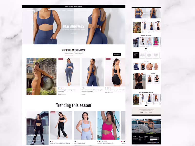 Cover image for Gym wear Shopify Store Design