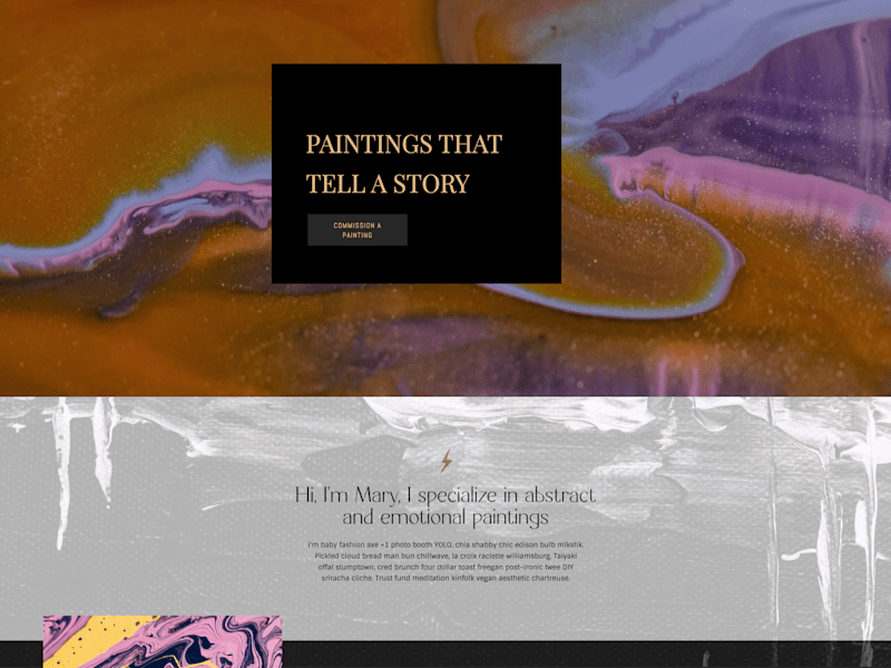 Cover image for Fine Artist Showit Website