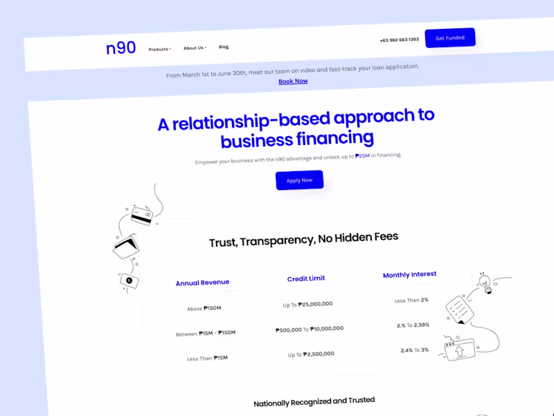 Cover image for N90 Web design and Webflow development