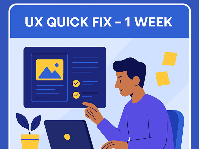 Cover image for 1-Week UX Redesign Sprint (Audit + Prototype)