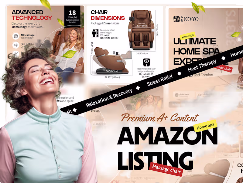 Cover image for Amazon Listing Images | Premium A+ content EBC Design :: 