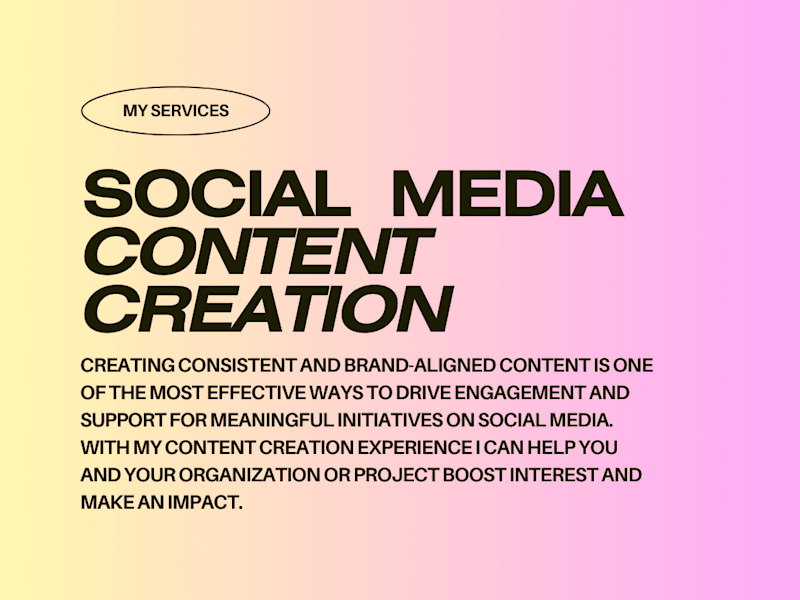 Cover image for Social Media Content Creation