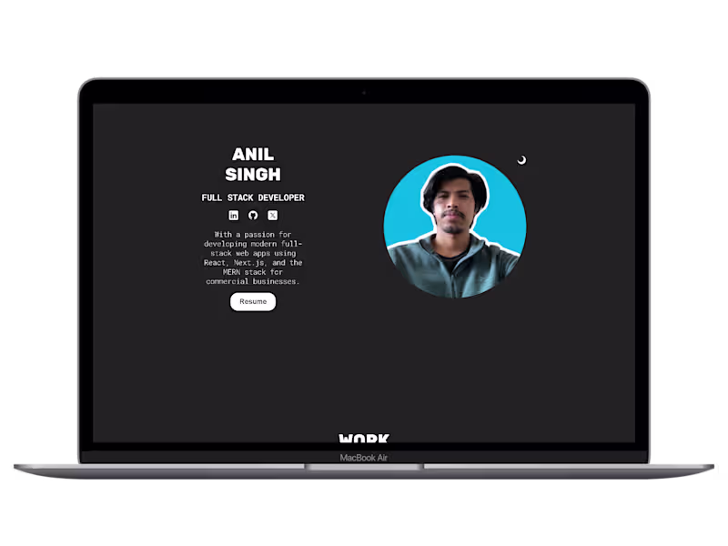 Cover image for Modern & Minimalist Portfolio Website