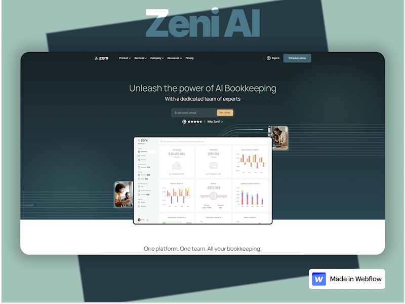 Cover image for Webflow Development for a Smart AI Product