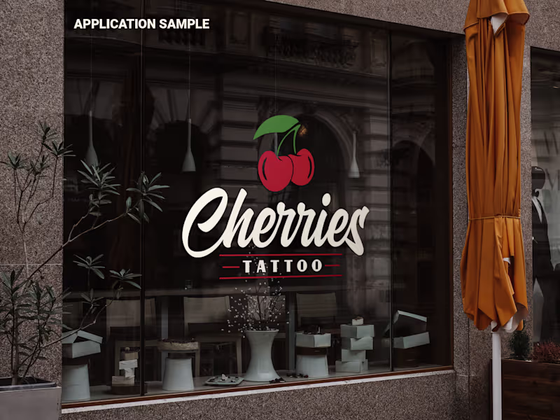Cover image for Visual identity for Cheeries Tattoo,