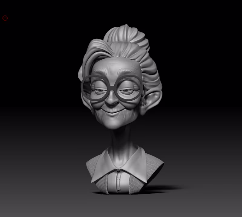 Cover image for Stylized Old Lady Sketch