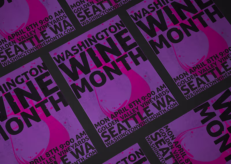 Cover image for Washington Wine Month - Poster
