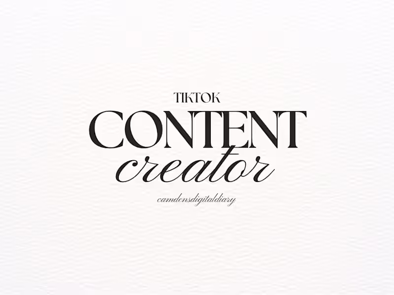 Cover image for TikTok Content Creator