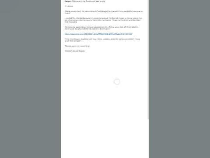 Cover image for Sample Email that showcase the subscriber's interest - YouTube