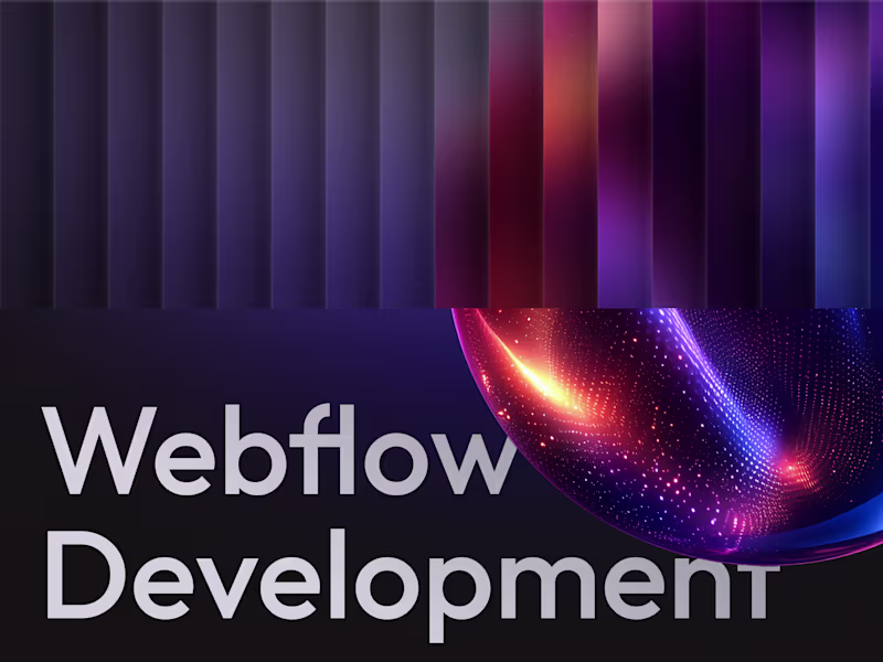 Cover image for Interactive website built in Webflow