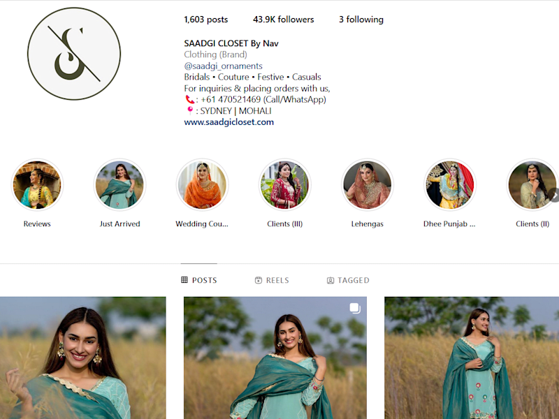 Cover image for Saadgi Closet - Australian/Indian Boutique
