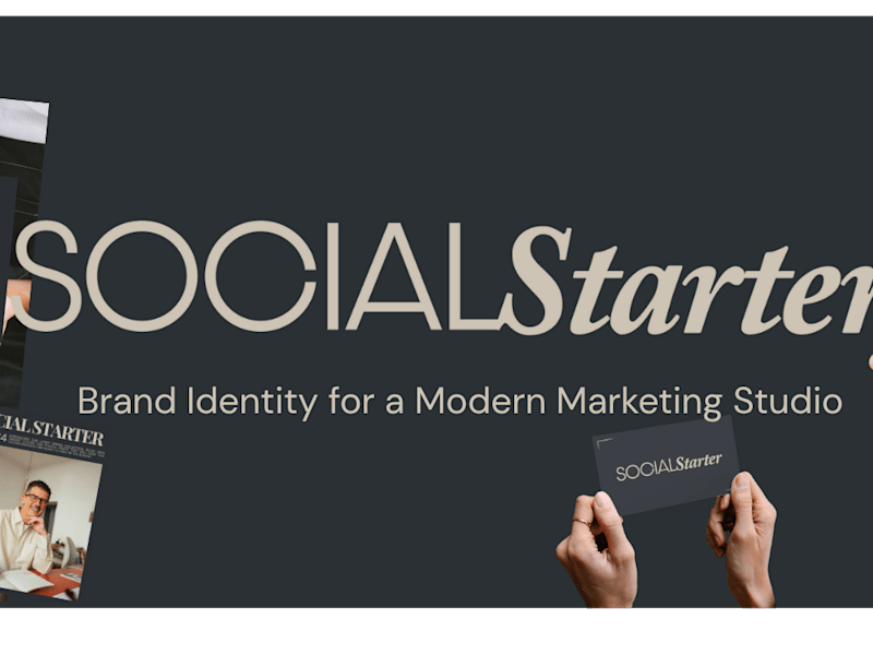 Cover image for Bold Editorial Brand Identity for a Social Media Agency