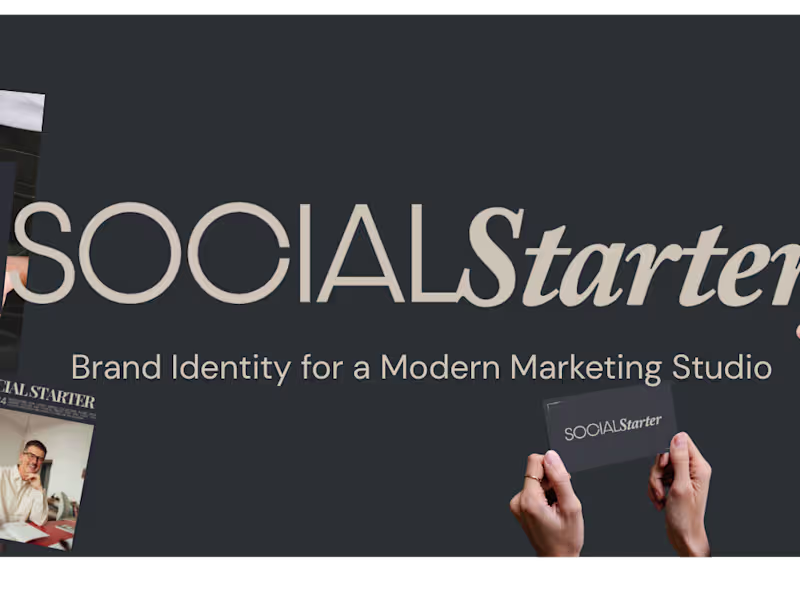Cover image for Bold Editorial Brand Identity for a Social Media Agency