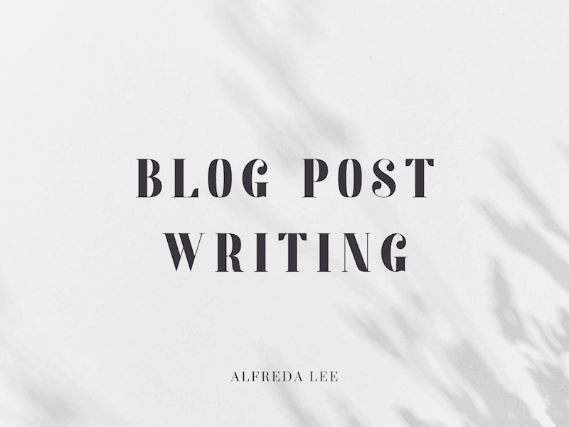 Cover image for Blog Post Writing