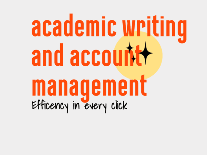 Cover image for Academic Writing and Account Management 