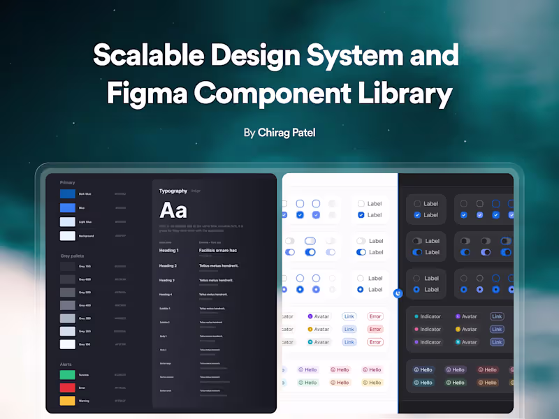 Cover image for Scalable Design System and Figma Component Library