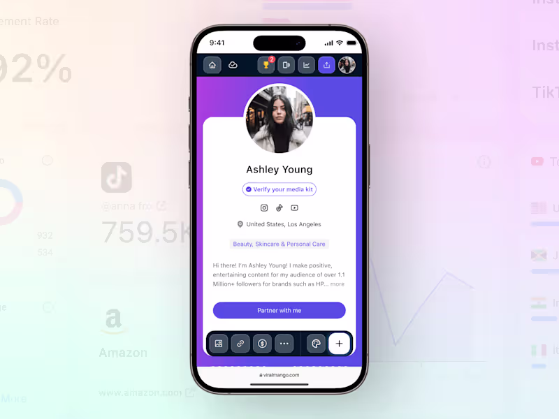 Cover image for ViralMango Media Kit Builder Design