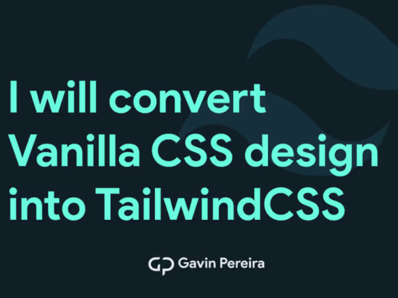 Cover image for Covert CSS to TailwindCSS