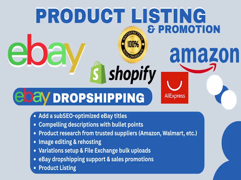 Cover image for Get SEO ebay product listing title description sales promotion 