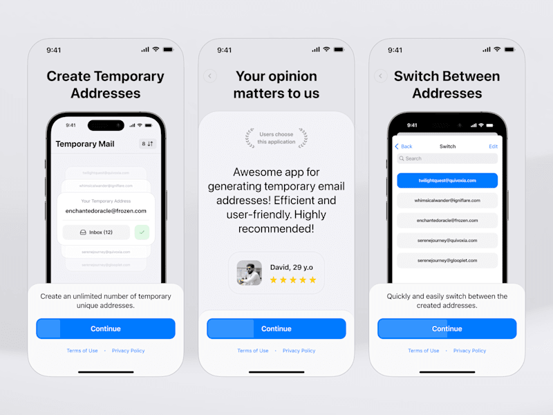 Cover image for Onboarding Design for Temporary Mail App