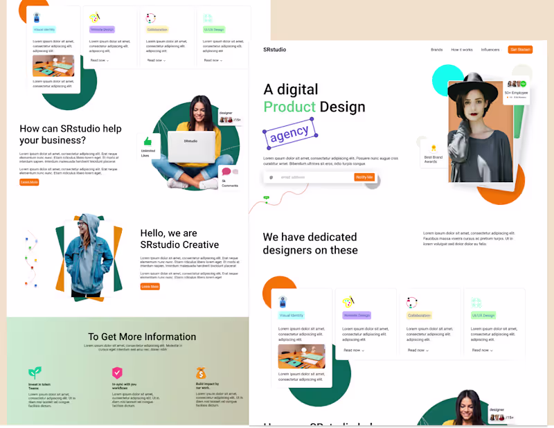 Cover image for Digital Agency Landing Page Design