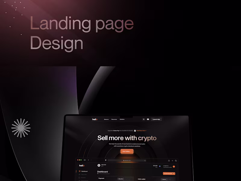 Cover image for Landing page design