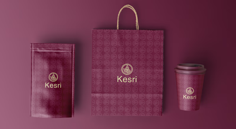 Cover image for Kesri Sweets & Bakery: Premium Indian Logo Design