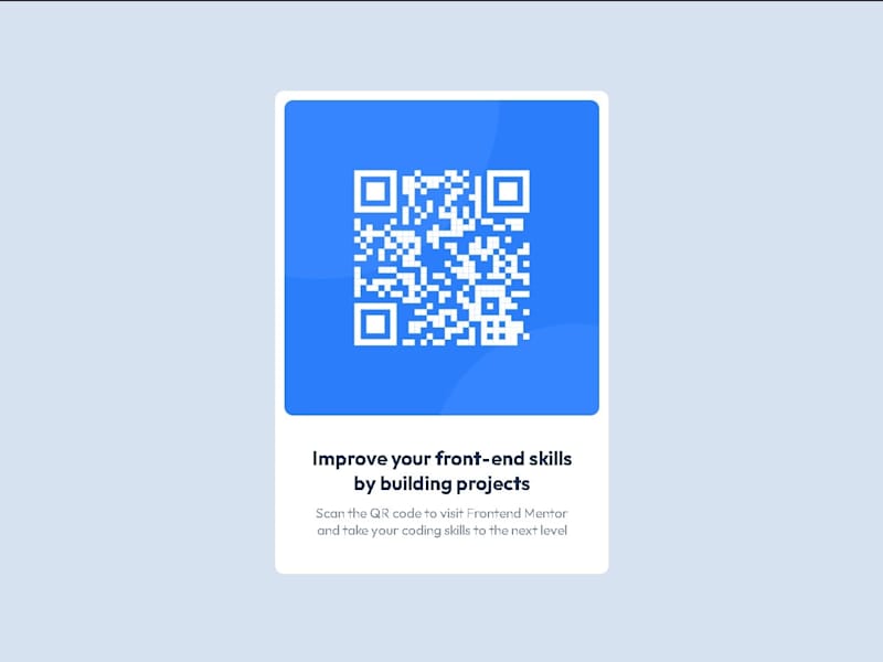 Cover image for Frontend Mentor | QR code component