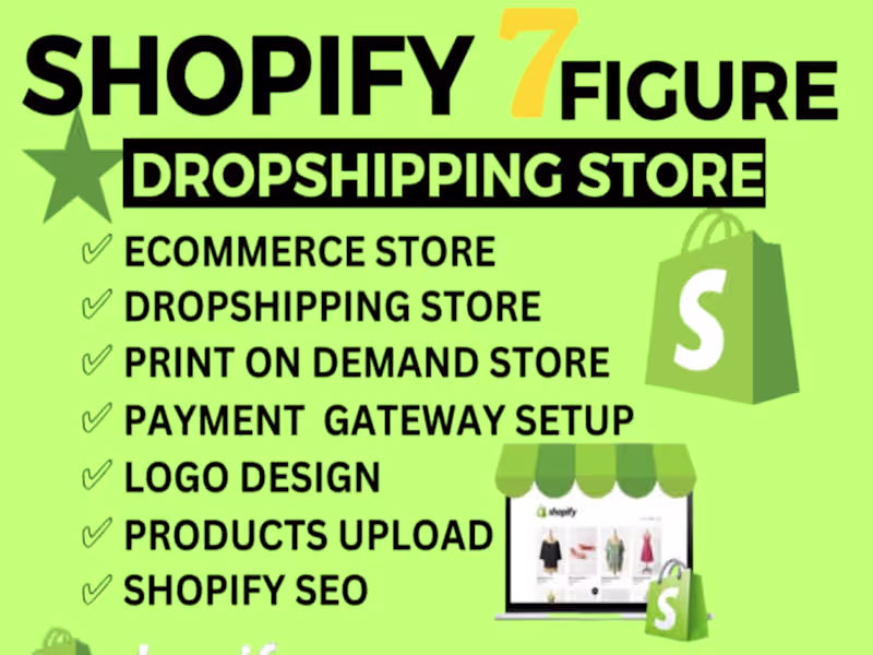 Cover image for I will create winning shopify dropshipping via syncee blanka
