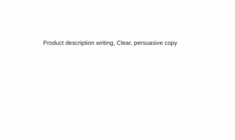 Cover image for Product description writing (clear, persuasive, high converting)
