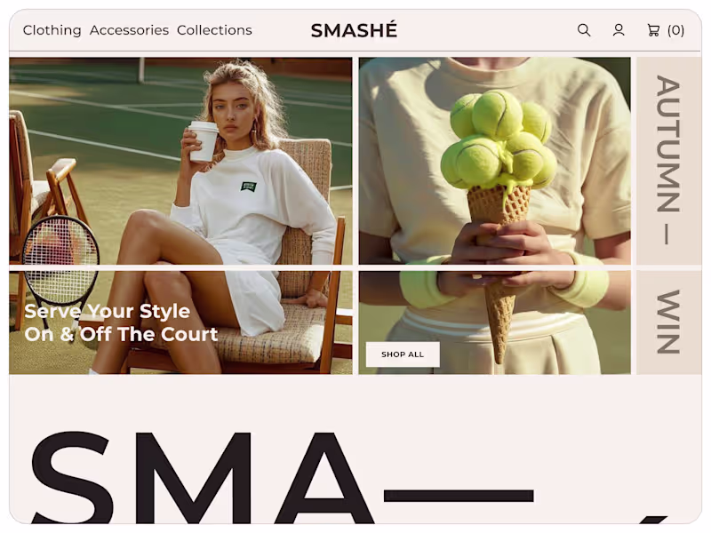 Cover image for Work with online shop for tennis clothing.