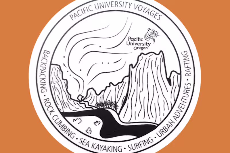 Cover image for Pacific University Voyages | sticker design