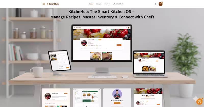 Cover image for KitchnHub is a comprehensive management platform designed to...