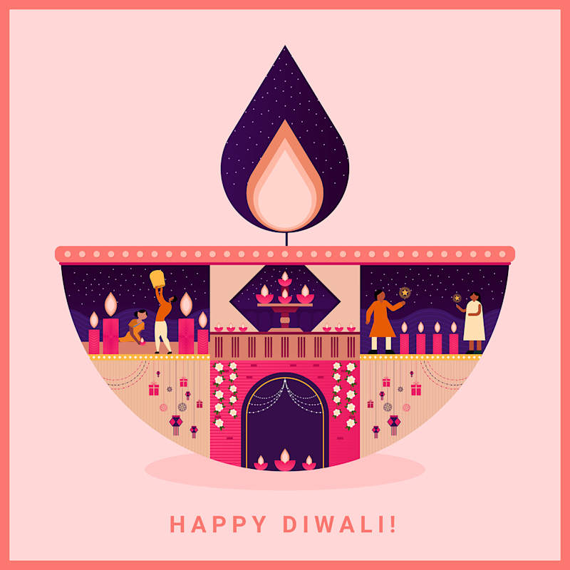 Cover image for Happy Diwali (Pinterest India) :: Behance