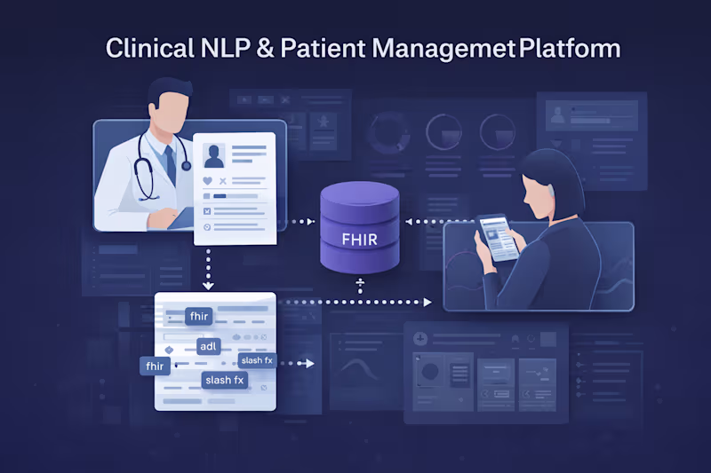 Cover image for Clinical NLP & Patient Management Platform Built an end-to-e...