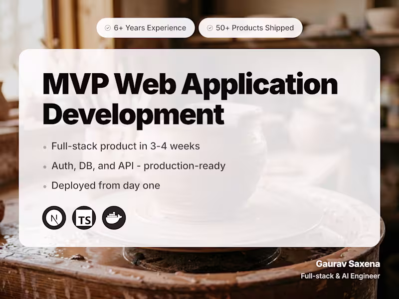 Cover image for MVP Web Application Development
