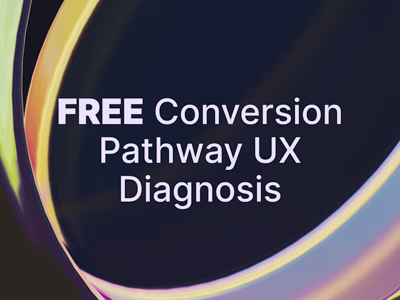 Cover image for FREE Conversion UX Diagnosis